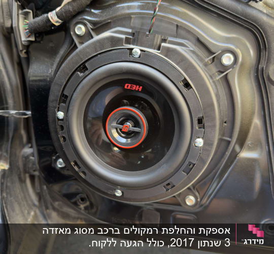 רמקול מותקן בדלת רכב, חלק ממערכת שמע